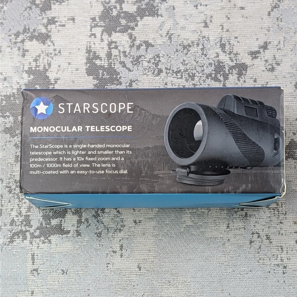 StarScope Monocular Telescope 10x Fixed Zoom IPX5 Water Resistant 30671 Open Box